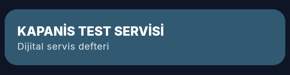 Çelik Mavi temasında defter başlığı